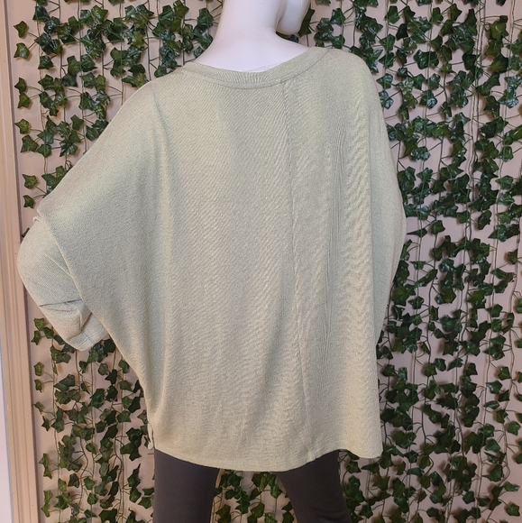 Reitmans Signature Women's XXL Shirt Avocado Green Casual Chic Dolman Sleeves - Picture 6 of 14